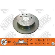 ���� ��������� ������ Toyota RAV 4 III 06- D281�� RN1433 RN1433 ����