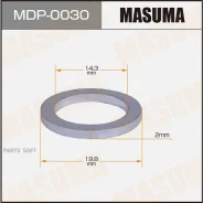 ��������� ������� ������! 14.3x19.8x2 KIA Rio II 02 Masuma MDP-0030 MDP0030 ����