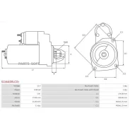 ������� Hyundai Creta 15-22 / ix35 09-15 (0,9 kW/ Z=11/ Delco) AS S1164(Delco) S1164DELCO ����