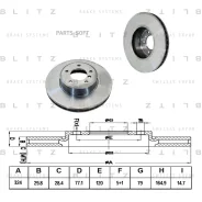 ���� ��������� BMW 5 (E60/61) / 6 (E63/64) 03- Blitz BS0189 BS0189 ����
