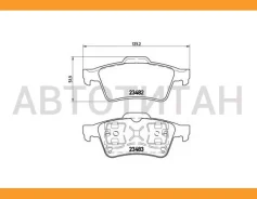 ������� �������� �Opel Vectra, Nissan Primera 02, Renault Laguna 01 P59044 GDB1469=573018B P59044 ����