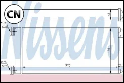 �������� ���������, �������/�������� 370x175x42 Nissens 71302 71302 ����