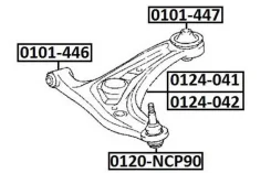 ����������� ������ �������� �������� | ����� ����/��� | Toyota Porte NNP10/NNP11 2004- 0101446 ����