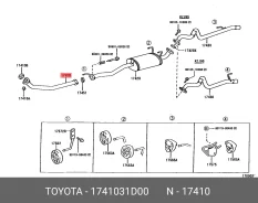 ����� �������� Toyota.1741031D00 1741031D00 ����