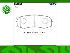 ������� ��������� �������� Advics SN120 ������, �����/������ SN120 ����