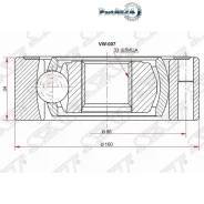 ���� (�������/ �����) Audi A3 96-19 / Q3 11-19 SAT VW-007, �������� VW007 ����