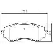 ������� ����. ��� �/� Toyota Yaris (13-) ����. �����. �/� Akebono (PF 2556) PF2556 ����