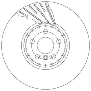 ���� ��������� BMW 5 G30/F90/7 G11/G12/X3 G01 �������� ������ ����. D=348�� DF6891S ����