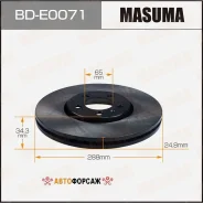 ���� ��������� Masuma, front Skoda Octavia 00-10 [��.2] Masuma BD-E0071 Masuma, �������� BDE0071 ����