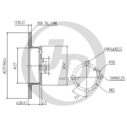 ���� ��������� �������� DF1409 (238x12) 4 ��� JUST Drive JBD0056 JBD0056 ����