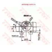 ���. ����. ���. �. Volvo 440/460 ��� ABS 88 101-427=K20102 [33434374] ! TRW BWF119 BWF119 ����