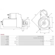 ������� Subaru Forester 97-13 / Impreza 92-07 (1 kW/ Z=8/ ������ Mitsubishi) S5332S ����