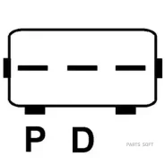 ��������� ��������������� 14V, 100A HC-Parts CA2129IR ����