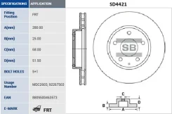 ����� ���������, �������� Sangsin Brake SD4421 SD4421 ����