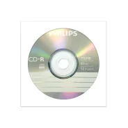 ���� CD-R Philips 700 Mb, 52�, � �������� �������� � �����, 1 �� ����