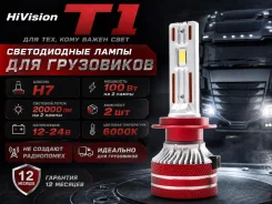 ����� ������������ H7 LED 6000K ����� 10000Lm 12 / 24V ��� ��������� ����