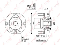 ������� ������ | ����� ����/��� | 4*114.3 LYNXauto WH1031 WH1031 ����