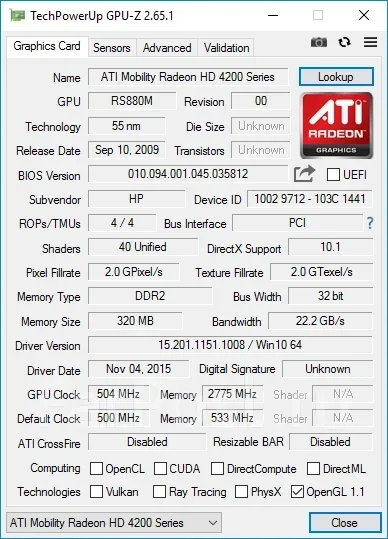 HP Pavilion dv6-3056er. 15.6", 1,6����, ��� 4 ��, ���� 250���, WiFi: 1 ����