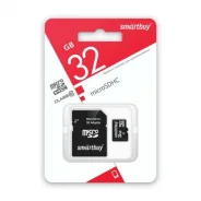 ����� ������ MicroSDHC 32GB Class 10 Smartbuy UHS-I + SD ������� ����