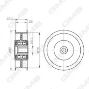 ����� ���������� ����� GMB GTC0430 Mercedes-BENZ C-Class T-Model (S203) C 280 4-matic (203.292) M 272.941 2005.01~2007.08; GMB GTC0430 GTC0430 ����