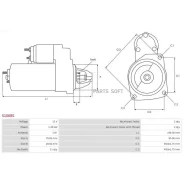 ������� Hyundai ix35 09-13 / Santa Fe 09-21 (1,2 kW/ Z=11/ ������ Delco) AS S1068S S1068S ����