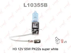 ����� H3 12V 55W Pk22s Super White LYNXauto L10355B L10355B ����