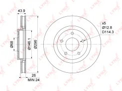 ���� ��������� ������������� (296x26) | ����� | LYNXauto BN1112 BN1112 ����