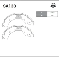 ������� ��������� ���. Hyundai GETZ 1.1-1.6 02- c ��� (D 203mm) SA133 Sangsin Brake SA133 SA133 ����