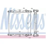 �������� ������� ����������! ��� ���. ����� 523x529x58DAF LF45 (01-) Nissens 614450 ����