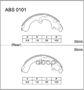 ������� ��������� ���������� | ��� | Toyota Corona/Carina/Caldina #T19/#T21#, Corolla/Sprinter/Levin #E1#, Camry/Vista SV4# Allied Nippon ���. ABS0101...
