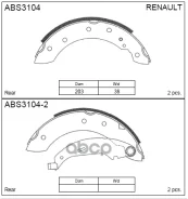 ������� ��������� ���������� | ��� | Citroen Xsara 97-, ZX 93-, Peugeot 206, 306 93 -, Renaul CLIO, Laguna 01- Allied Nippon ���. ABS3104 ABS3104 ����