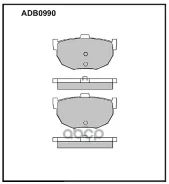 ������� ��������� | ��� | Hyundai Coupe (- 01/00) 1.6i, 2.0i 16V Allied Nippon ���. ADB0990 ADB0990 ����