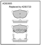 ������� ��������� �������� | ��� | Hyundai Accent II 00-05, Elantra III 00-06, Matrix 01-10 Allied Nippon ���. ADB3805 ADB3805 ����