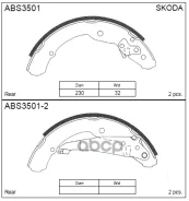 ������� ��������� ���������� | ��� | Skoda Oktavia, VW Caddy 95- Allied Nippon ���. ABS3501 ABS3501 ����