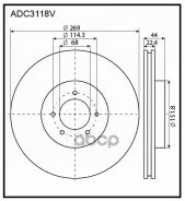 ���� ��������� | ����� | Renault Duster (HS_), 01/11 - Allied Nippon ���. ADC3118V ADC3118V ����