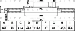 ���� ��������� | ����� | KIA Ceed 12- Blitz ���. BS0456 BS0456 ����