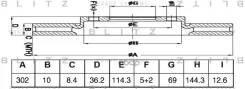 ���� ��������� | ��� | Mitsubishi ASX/Outlander 10- Blitz ���. BS0484 BS0484 ����