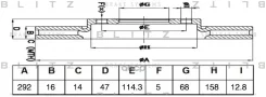 ���� ��������� | ��� | Nissan X-Trail 13- Blitz ���. BS0494 BS0494 ����