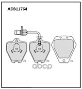 ������� ��������� �������� | ����� | AUDI A6 1.8/1.9/2.4/2.5/3.0 FR 07/97- Allied Nippon ���. ADB11764, ������ ADB11764 ����