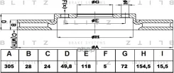 ���� ��������� ������������� | ����� | OPEL Vivaro 01- Blitz ���. BS0458 Blitz BS0458 ����