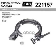 ����� V-Band 57��/2.25 SS304 EAG ���. 221157 221157 ����