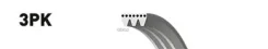 ������ ������������ FIAT Fiorino 1.7TD 97-01/ FORD Escort 88-92, Fiesta 1.8D 89-95 Gates ���. 3PK648 XF 38337 3PK648 ����