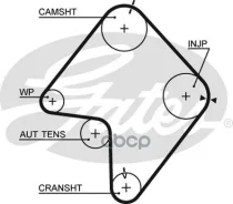 ������ ��� FORD Econovan 2.0D 86-92/ KIA Sportage 2.0TD 97-/ Mazda E2000, 2200 2.2D 97-/ Suzuki Vitara 2.0TD 94-98 Gates ���. 5355XS 90162x25 5355XS �...