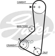������ ��� Hyundai Sonata 1.8-2.0 93-98/ Mitsubishi L300 G63B 86- Gates ���. 5372XS 76122x19 HSN 5372XS ����