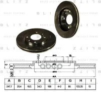 ���� ��������� ������������� | ����� | Peugeot 106/205/306 92- Blitz ���. BS0117 BS0117 ����
