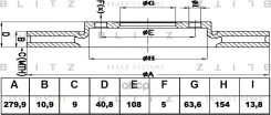 ���� ��������� | ��� | FORD Focus/C-Max 03-Mazda 3 03-Volvo S40 04- Blitz ���. BS0434 BS0434 ����