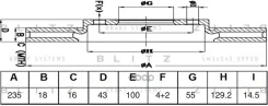 ���� ��������� | ����� ����/��� | Toyota Yaris/Echo/Platz/Vios 99- Blitz ���. BS0525 BS0525 ����