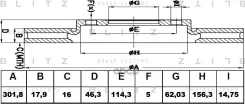 ���� ��������� ������������� | ����� | Toyota RAV4 94- Blitz ���. BS0122 BS0122 ����