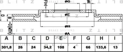 ���� ��������� ������������� | ����� | Peugeot 308 07- Blitz ���. BS0405 BS0405 ����