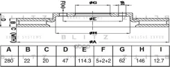 ���� ��������� ������������� | ����� | Suzuki SX4/Vitara 13- Blitz ���. BS0665 Blitz BS0665 ����